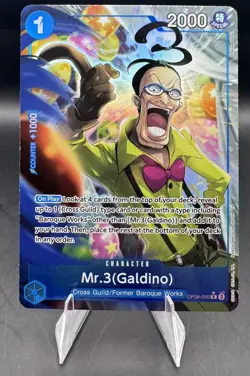 One Piece CCG Mr.3 (Galdino) OP09-056 alt art - Image 1