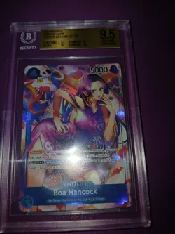BOA HANCOCK BGS 9.5 2022 ONE PIECE ROMANCE DAWN #OP01-078 SR PAR 3267 - Image 2