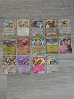 14 Pokemon TCG Cards Mixed Bulk Lot - Cosmos Holo Pokeball holos, EX's - Image 1