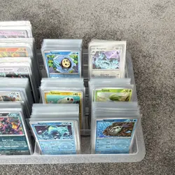 POKEMON TCG REVERSE HOLO BUNDLE 650+ CARDS SLEEVED - Image 3