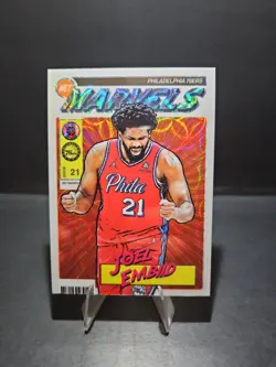 2023-24 Panini Nba Hoops Premium Stock - Retro Net Marvels Joel Embiid #3 - Image 1