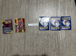 Gengar Mimikyu gx 53/181 Mewtwo Ex Breakthrough plus 3 mystery cards GX *Damaged - Image 1