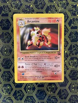 Pokemon Card TCG Arcanine Black Star Promo 6 League 2000 Rare F - Image 1