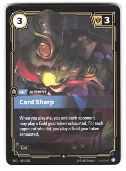 Card Sharp 081/221 Rare Spiritforged Riftbound Foil - Image 1