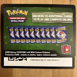 Pokemon Celebrations Dark Sylveon V Big Tin Code Card - Image 1