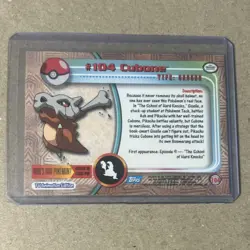 Topps Pokemon TCG TV Animation Edition Cubone #104 Regular English Card - Image 2