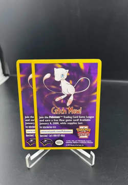 Pokemon Catch Mew! Promo Insert MP Wizards Of The Coast See Pics For Condition - Image 1