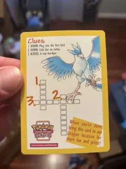 Pokemon TCG Pokemon The Movie Legendary Birds 2000 Insert Card - Image 2