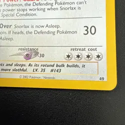 Pokemon - Black Star Promo - Snorlax #49 - Snorlax Z Wizards of the coast NM/LP - Image 5