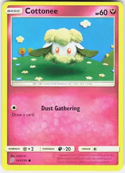 Cottonee 143/236 Common Unified Minds Pokemon Lightly Played - Image 1