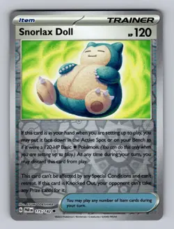 Snorlax Doll 175/182 Uncommon Paradox Rift Pokemon Reverse Holo Near Mint - Image 1