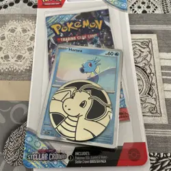 Pokemon TCG Stellar Crown Sealed Single Blister Pack With Horsea Promo. - Image 2