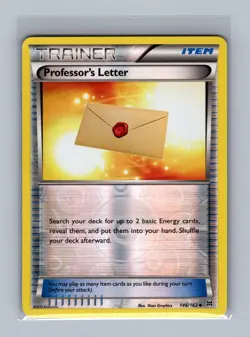 Professor's Letter 146/162 Uncommon BREAKthrough Pokemon Reverse Holo Near Mint - Image 1