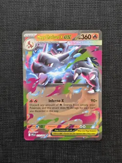 Mega Charizard X ex 013/094 Double Rare Phantasmal Flames Holo Near Mint - Image 1
