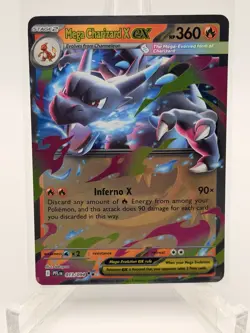 Mega Charizard X ex 013/094 Me02: Phantasmal Flames Holo Pokemon NM - Image 1