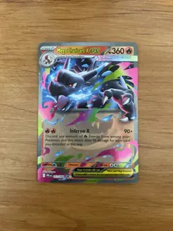Mega Charizard X ex 013/094 - Pokemon TCG Phantasmal Flames - Moderately Played - Image 1