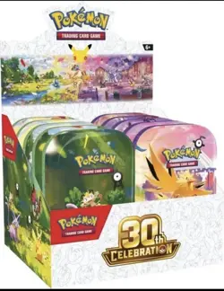 Pokemon TCG: 30th Celebration Mini Tins (10-Pack) PREORDER- Pokemon Centre UK - Image 1