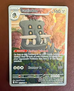 Bastiodon 093/084 Holo Illustration Rare Pokemon TCG ME05: Pitch Black NM - Image 1