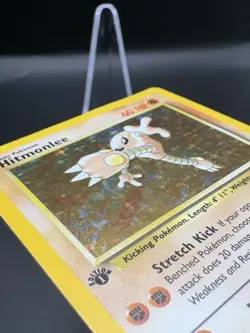 Pokemon TCG Hitmonlee 7/62 1st Edition Fossil Holo MP - Image 3
