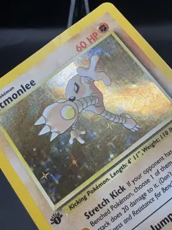 Pokemon TCG Hitmonlee 7/62 1st Edition Fossil Holo MP - Image 5