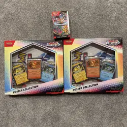Pokemon Prismatic Evolutions Poster Collection (LOT OF 2)/ 1 Chaos Rising Bundle - Image 2