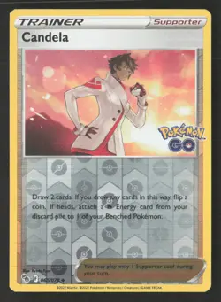 Candela 065/078 Pokemon Pokemon GO Reverse Holofoil Uncommon NM - Image 1