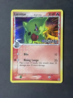 Larvitar EX Delta Species 73/113 Reverse Holo Stamped Pokemon TCG - CLEAN - Image 1