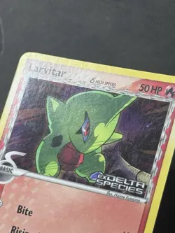 Larvitar EX Delta Species 73/113 Reverse Holo Stamped Pokemon TCG - CLEAN - Image 3