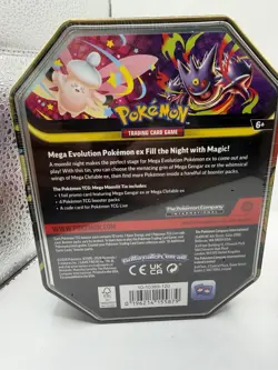 Pokemon TCG Mega Moonlit Tins Gengar & Clefable ex, New Factory Sealed - Image 5