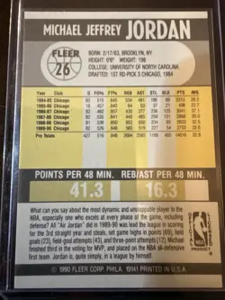 Michael Jordan Chicago Bulls 7 Card Lot 1990 Fleer 90 NBA Hoops MVP #26 #30 - Image 4