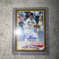 2024 Topps Tom Glavine 89BA-TGL ON CARD Autograph 50/50 - Image 2