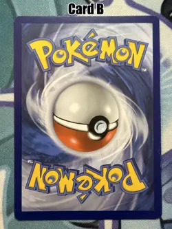 Holographic Blank Genuine Pokemon Card - Swirl Holo - MP - [B] - Image 2