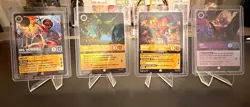 Disney Lorcana WILDS UNKOWN Holo 4-Card Lot - REX, WOODY, MRS.INCREDIBLE, DOC - Image 1
