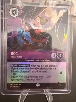 Disney Lorcana WILDS UNKOWN Holo 4-Card Lot - REX, WOODY, MRS.INCREDIBLE, DOC - Image 4