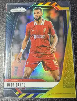 2024-25 Panini Prizm Premier League Cody Gakpo #47 Black Gold Prizm /8 - Image 1