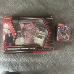 Destined Rivals Lot Destined Rivals Booster Bundle and Team Rocket Mewtwo Ex Box - Image 1
