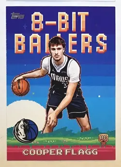 COOPER FLAGG 2025-26 TOPPS BOWMAN RC ROOKIE 8-BIT BALLERS INSERT MAVERICKS LOT - Image 4
