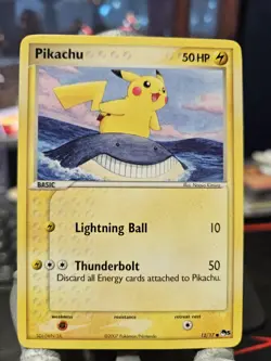 Pikachu POP Series 5 12/17 non-holo Pokemon Card 2007 - Image 1