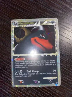 Pokemon TCG Undaunted Houndoom Prime Holo Card 82/90 - Image 2