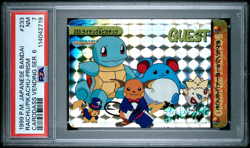 Pokemon Card Raichu Pikachu No. 233 Prism Carddass Vending Series 6 PSA 7 NM - Image 1