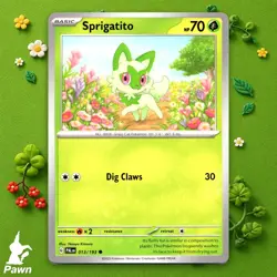 Sprigatito 13/193 Paldea Evolved Pokemon TCG Card - Image 1
