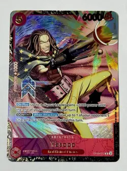 2025 One Piece Regionals (Top 64 Prize) Holo Foil Yasopp #OP09-013 English Card - Image 1