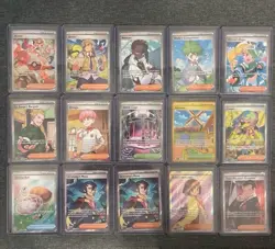 Lot Of 15 Pokemon TCG FULL ART TRAINER cards From Various Sets - Image 2