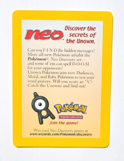 ENTEI Reverse Holo Foil Black Star PROMO 34 INSERT CARD 2001 Neo Revelation MINT - Image 2