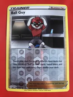 TRAINER Ball Guy 057/072 Reverse Holo Lot Of 2 Pokemon Trading Cards Nintendo - Image 2