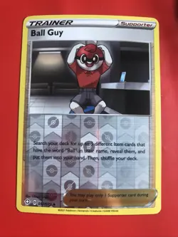 TRAINER Ball Guy 057/072 Reverse Holo Lot Of 2 Pokemon Trading Cards Nintendo - Image 4