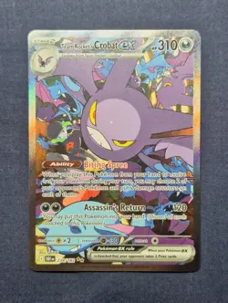 Pokemon TCG Destined Rivals Team Rockets Crobat 234/182 SIR Near Mint - Image 3