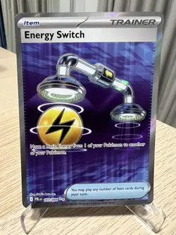 Energy Switch 107/084 Ultra Rare Pitch Black Pokemon Holo Near Mint - Image 1