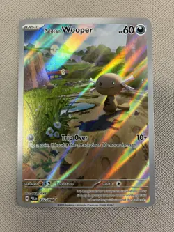 Pokemon Paldean Wooper 102/094 Phantasmal Flames Illustration Rare NM - Image 1