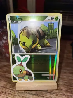 Pokemon TCG Turtwig 67/95 HGSS Unleashed Reverse Holo Common 2010 Nintendo - LP+ - Image 1
